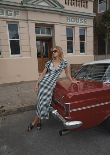 Check Maxi Dress