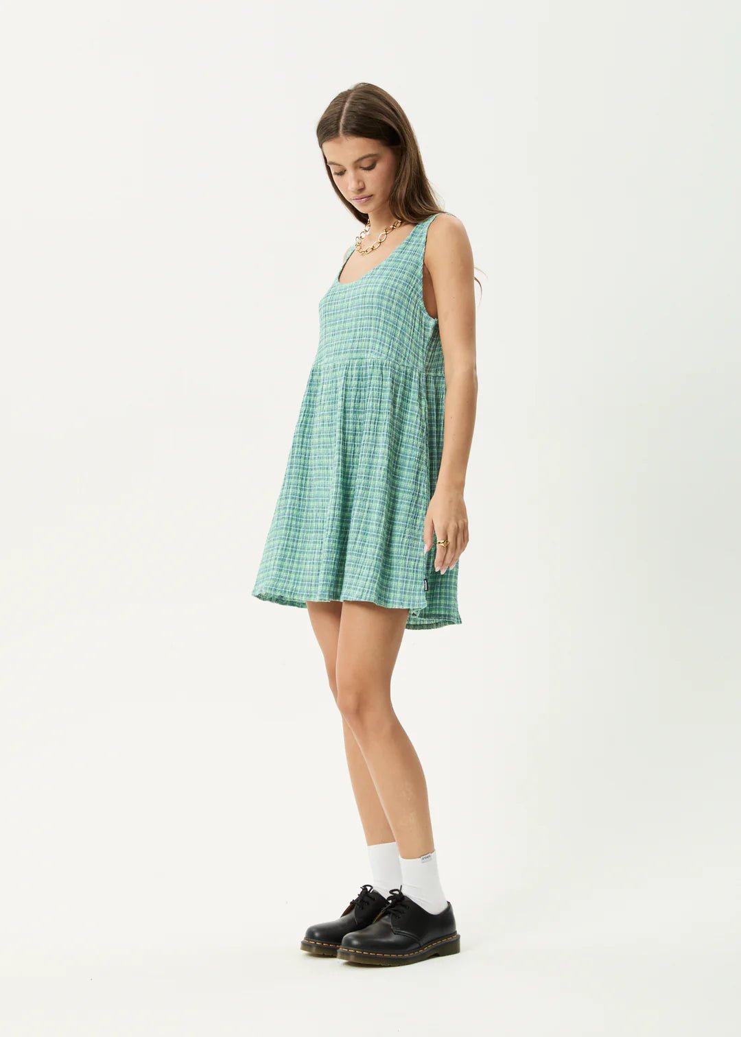 Jesse Mini Dress - Pine - Margaret River Hemp Co
