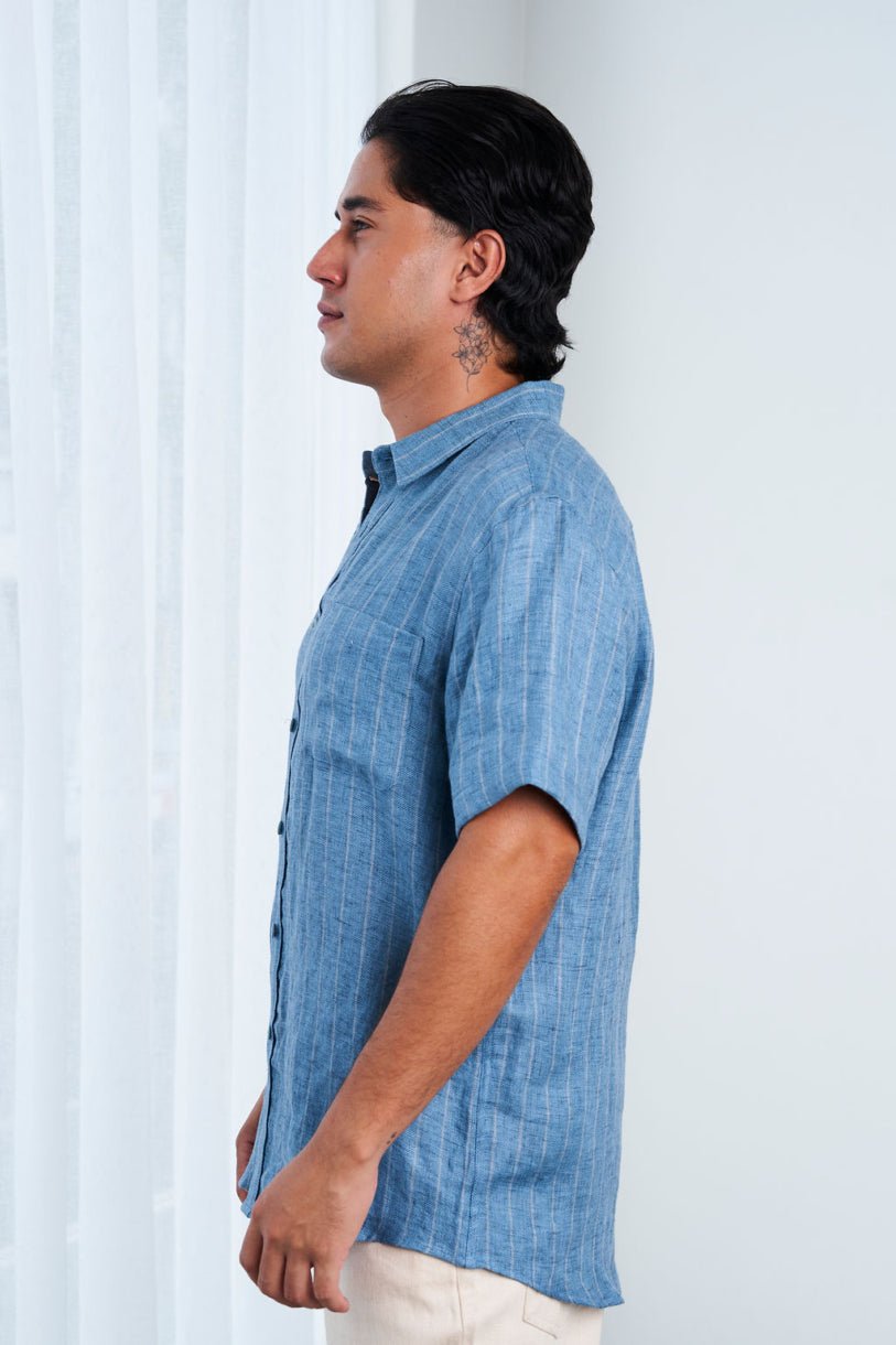 Stripe Shirt - 100% Hemp - Margaret River Hemp Co