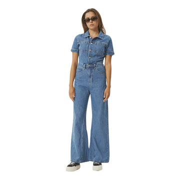 Hemp Denim Flared Jumpsuit - Margaret River Hemp Co