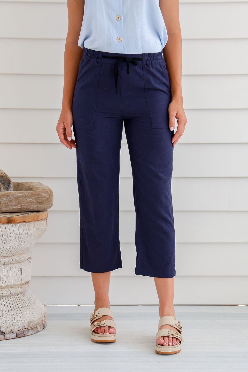 7/8 Elastic Pants - Margaret River Hemp Co