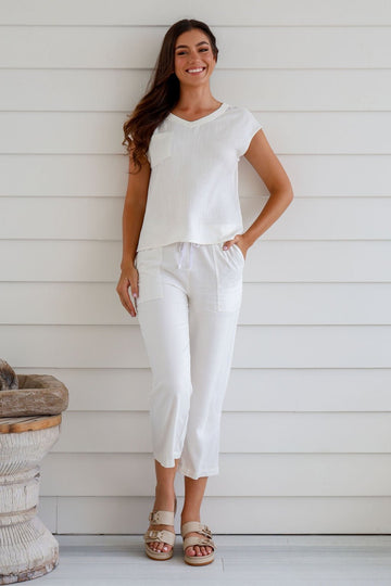 7/8 Elastic Pants - Margaret River Hemp Co