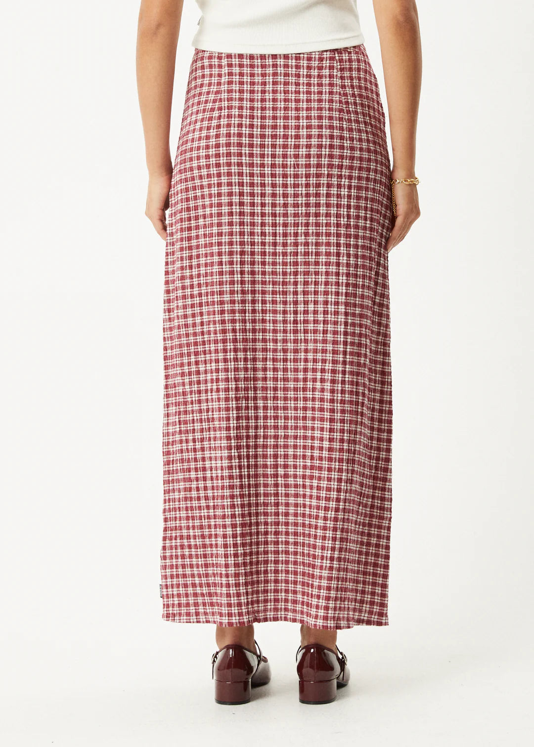 Hemp Maxi Skirt Burgundy