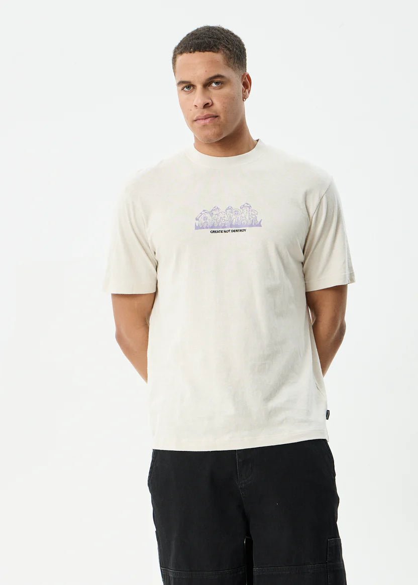 Allure - Retro Tee - Moonbeam - Margaret River Hemp Co
