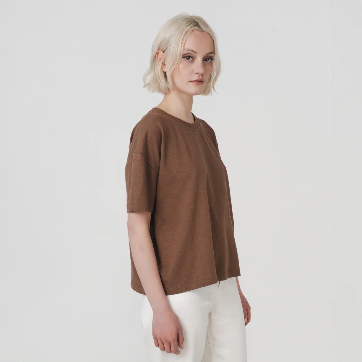 Boxy Tee - Coconut - Margaret River Hemp Co