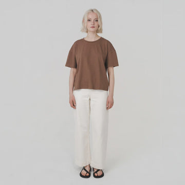 Boxy Tee - Coconut - Margaret River Hemp Co