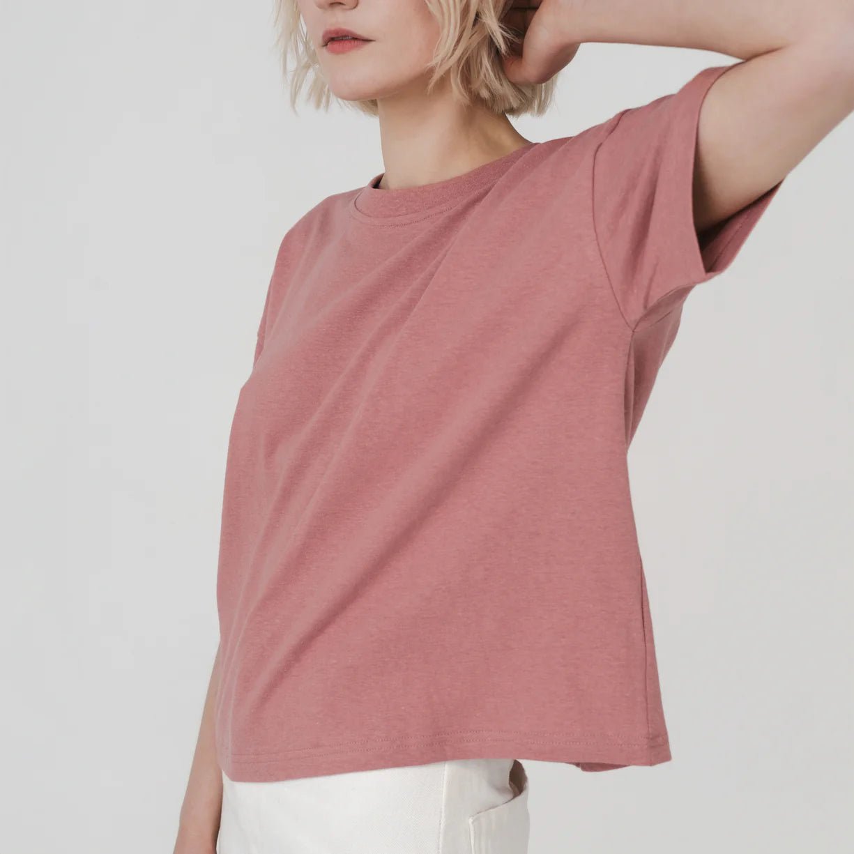 Boxy Tee - Peach - Margaret River Hemp Co