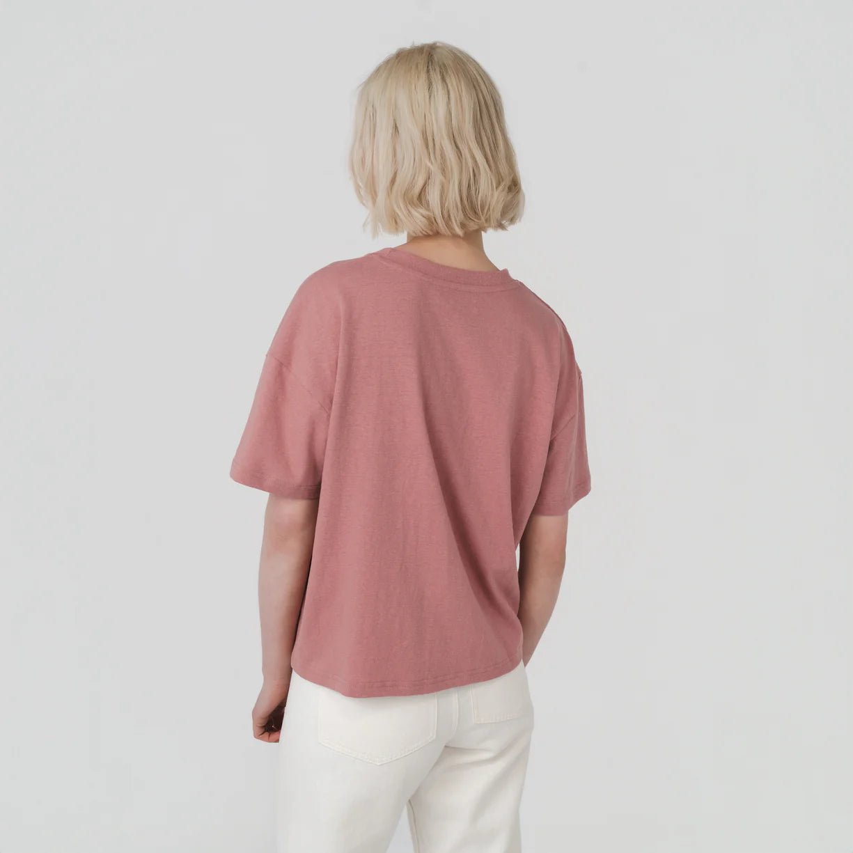 Boxy Tee - Peach - Margaret River Hemp Co