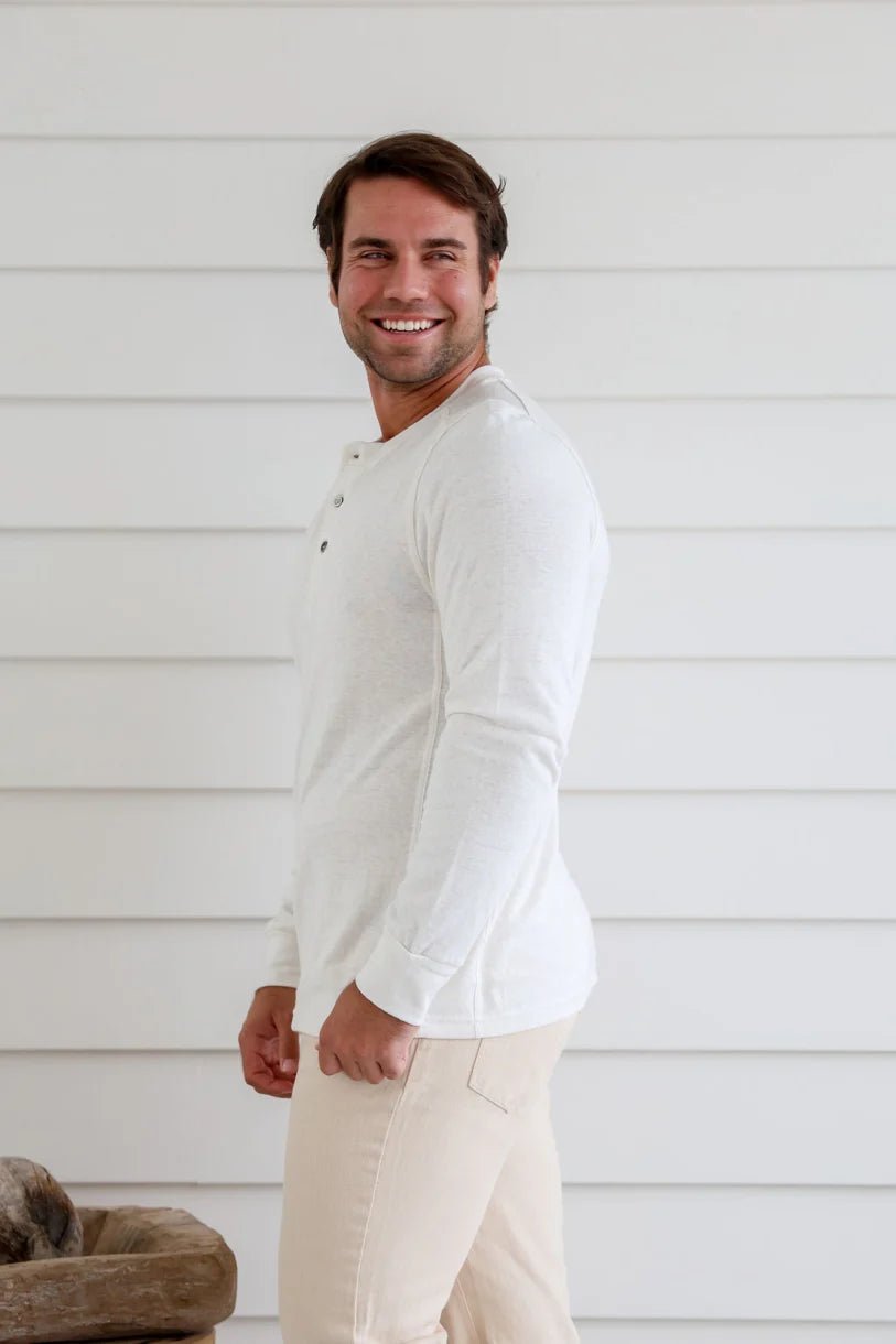 Button Neck T.Shirt - Margaret River Hemp Co