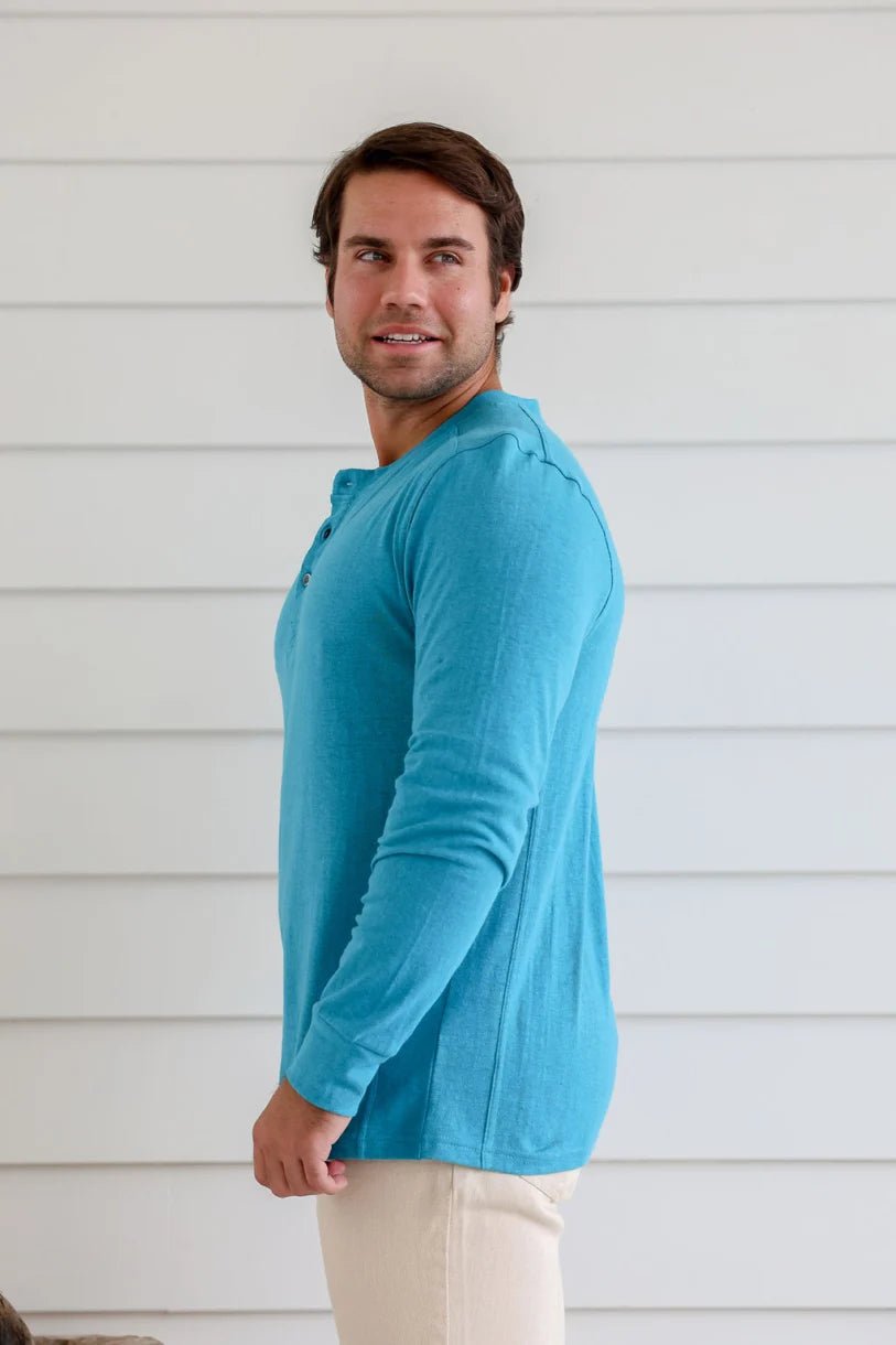 Button Neck T.Shirt - Margaret River Hemp Co