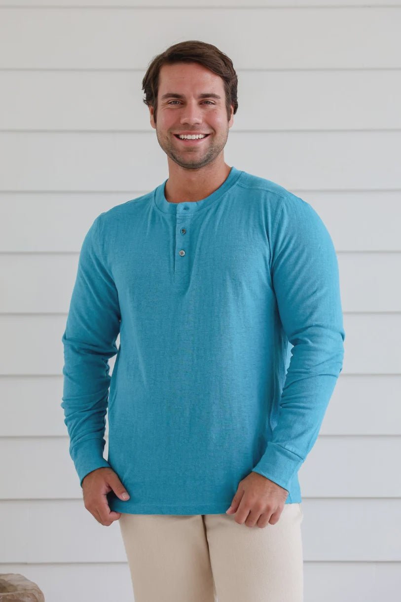 Button Neck T.Shirt - Margaret River Hemp Co
