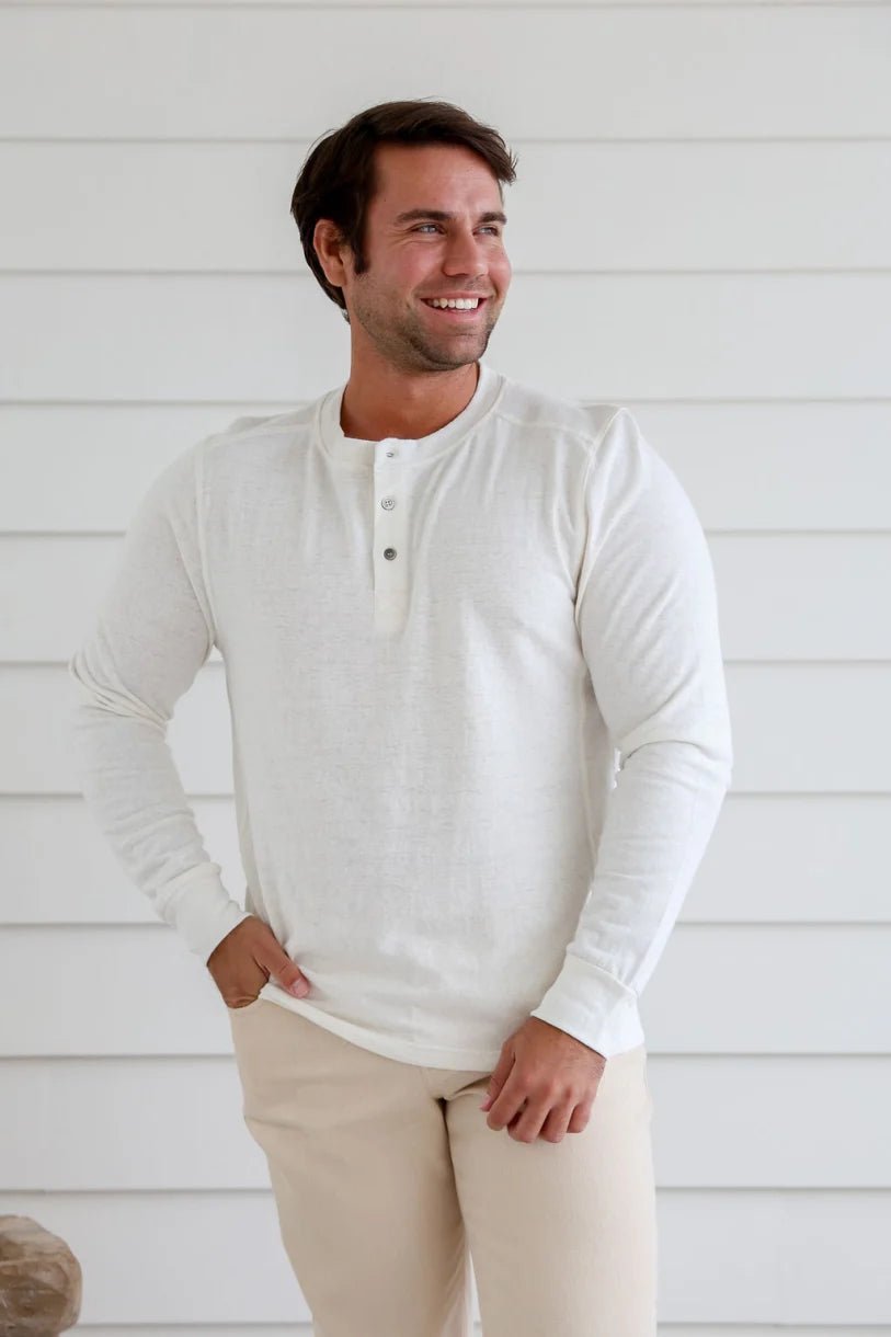 Button Neck T.Shirt - Margaret River Hemp Co