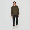 Crew Neck Sweatshirt - Olive - Margaret River Hemp Co