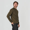 Crew Neck Sweatshirt - Olive - Margaret River Hemp Co