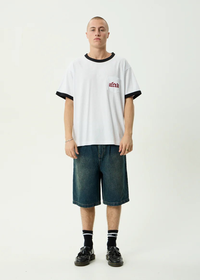Drop Zone Tee - White - Margaret River Hemp Co