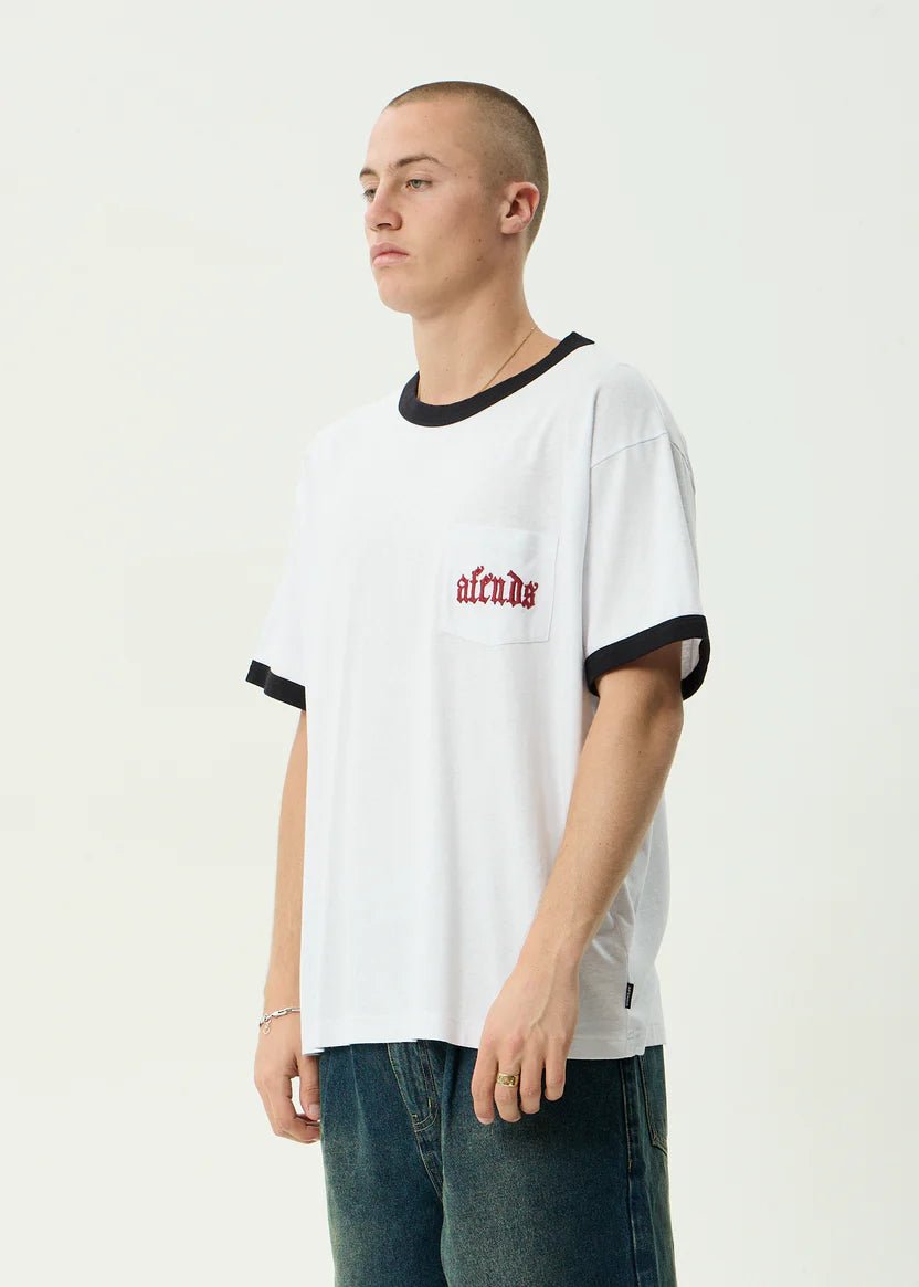 Drop Zone Tee - White - Margaret River Hemp Co