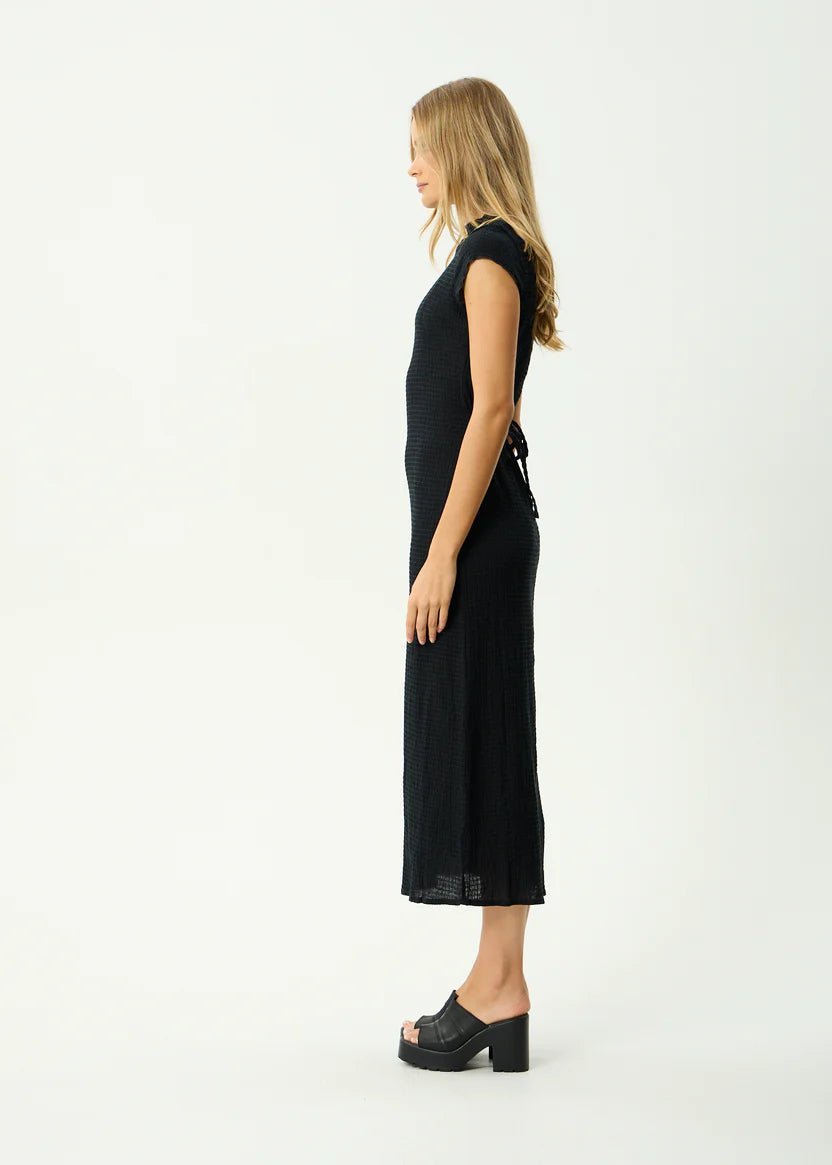 Elodie Seersucker Midi Dress - Margaret River Hemp Co