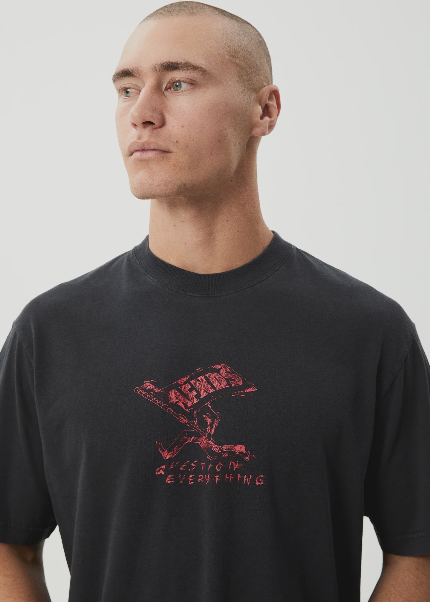 Flyin - Retro Tee - Black - Margaret River Hemp Co