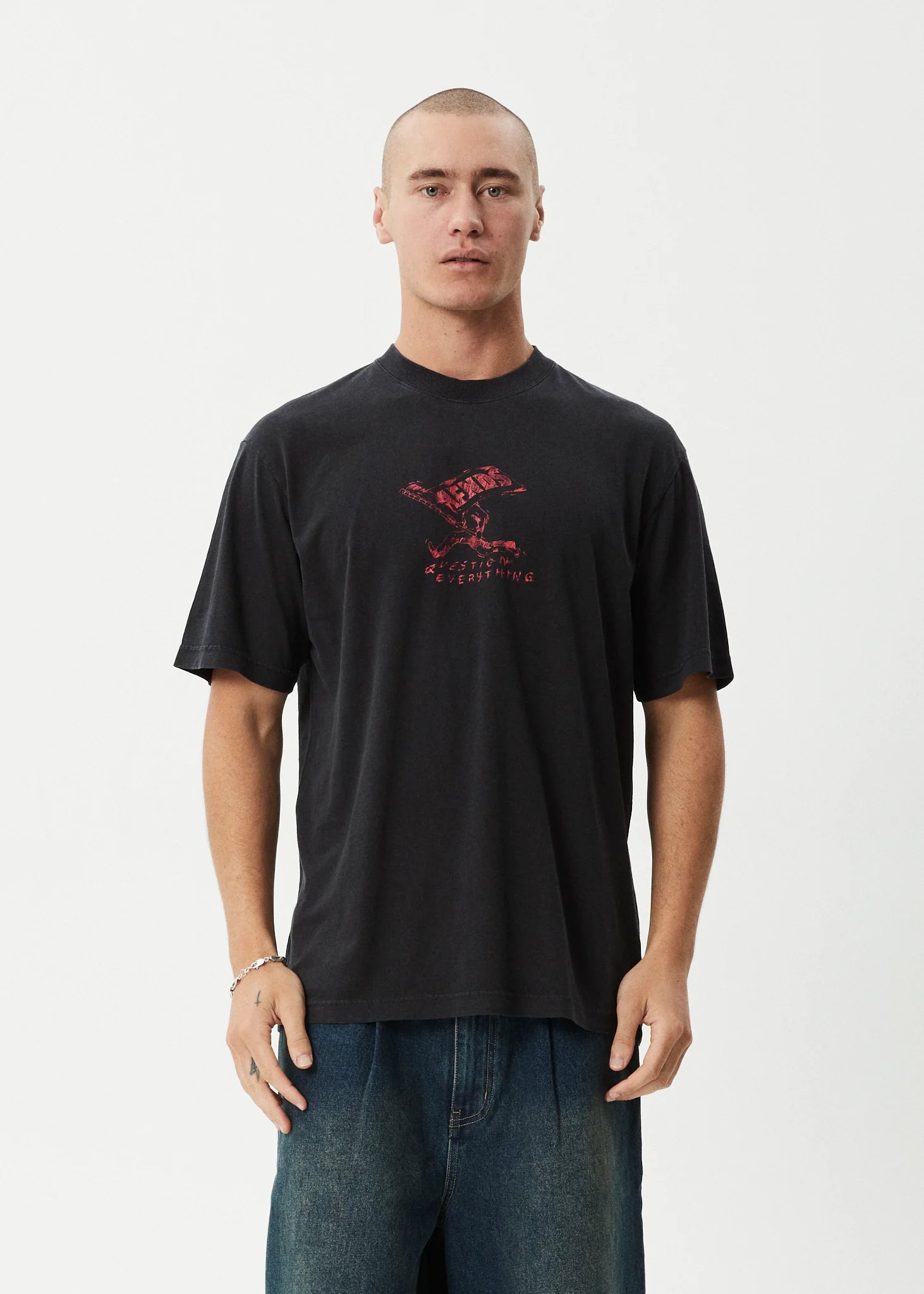 Flyin - Retro Tee - Black - Margaret River Hemp Co