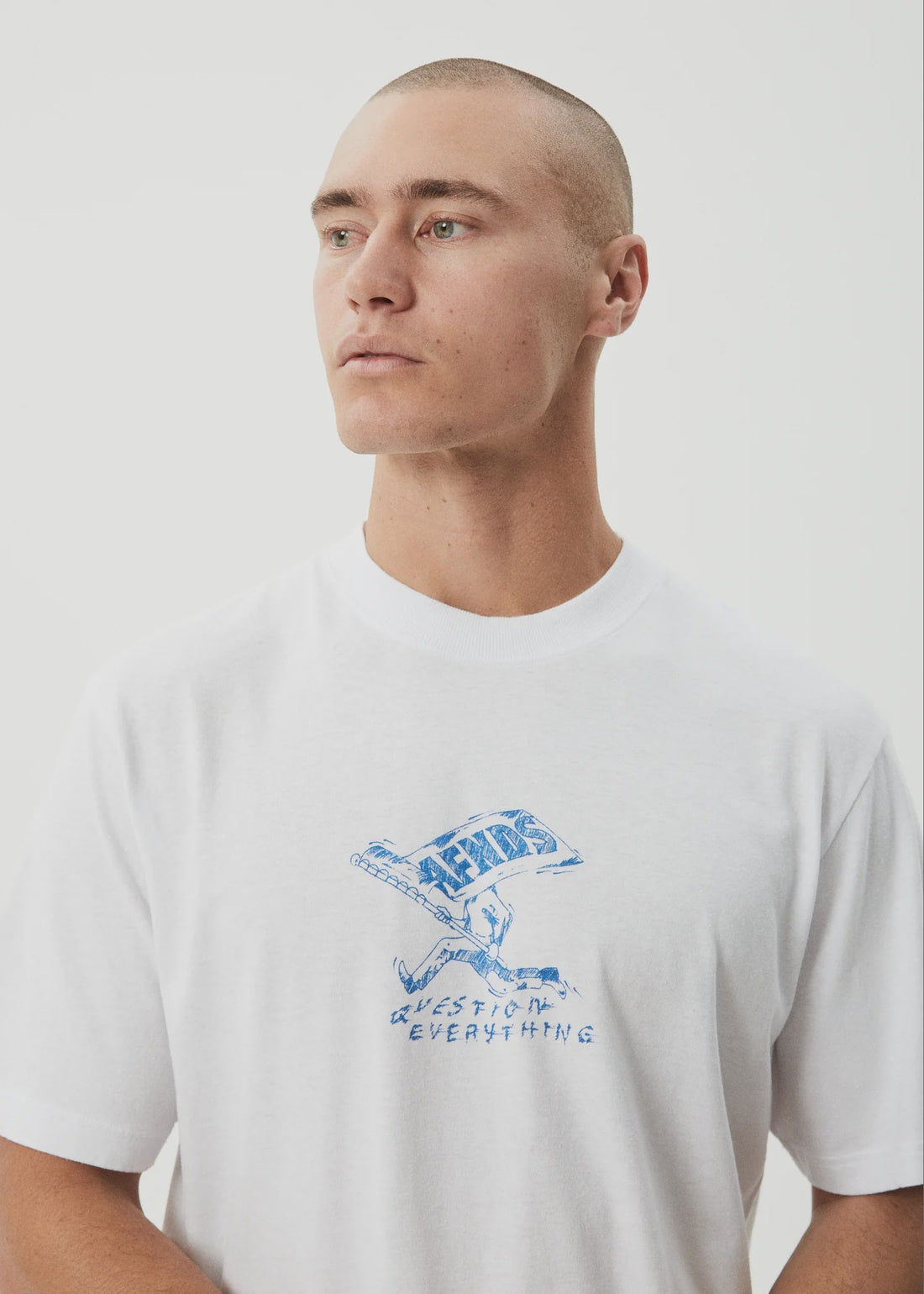 Flyin - Retro Tee - White - Margaret River Hemp Co