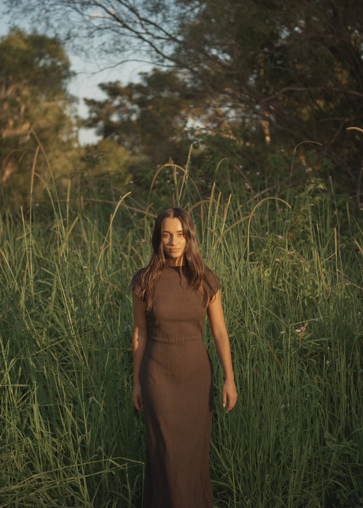 Focus Elodie Dress - Coffee - Margaret River Hemp Co