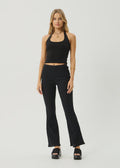 Focus - Seersucker Flare Pant - Black - Margaret River Hemp Co