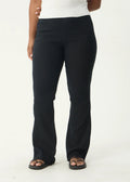 Focus - Seersucker Flare Pant - Black - Margaret River Hemp Co