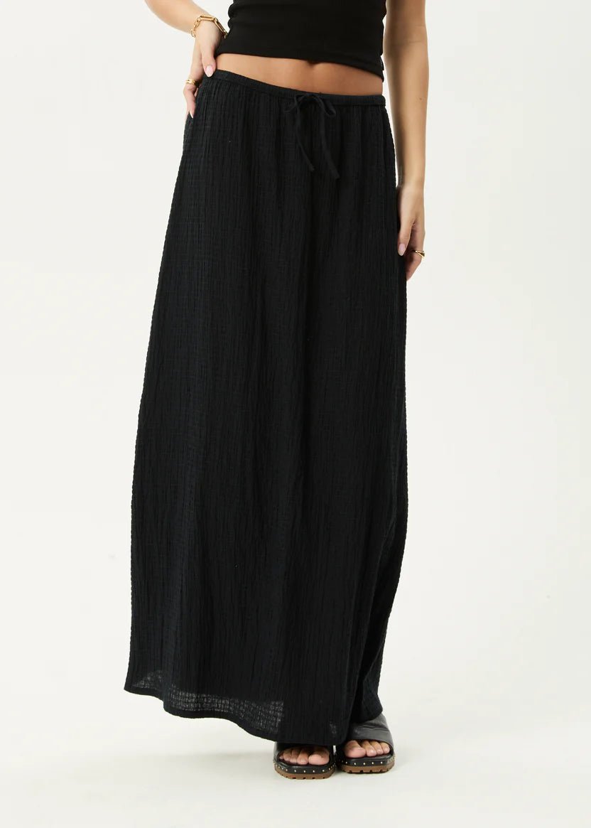 Focus - Seersucker Maxi Skirt - Margaret River Hemp Co