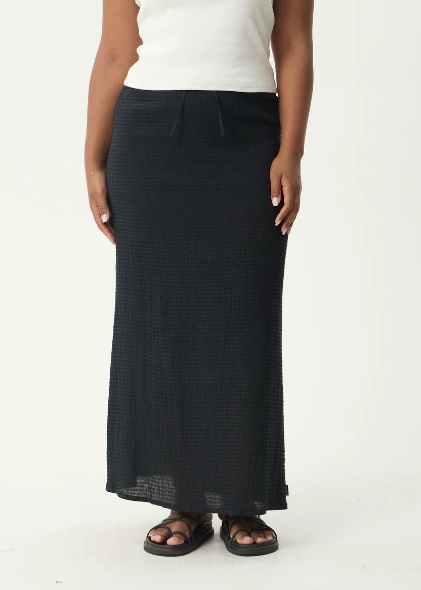 Focus - Seersucker Maxi Skirt - Margaret River Hemp Co