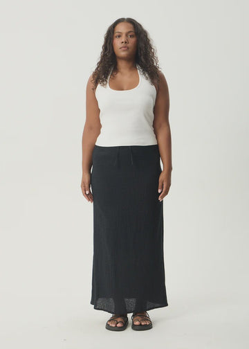 Focus - Seersucker Maxi Skirt - Margaret River Hemp Co