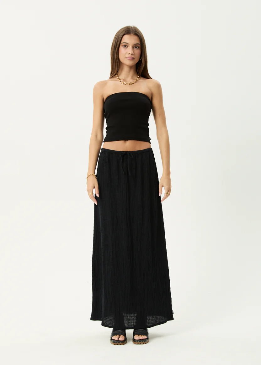 Focus - Seersucker Maxi Skirt - Margaret River Hemp Co