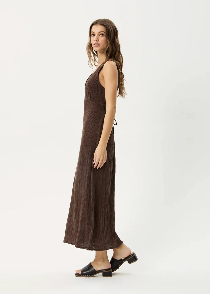 Focus - Tully seersucker Maxi Dress - Margaret River Hemp Co