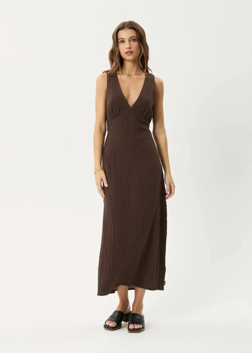 Focus - Tully seersucker Maxi Dress - Margaret River Hemp Co