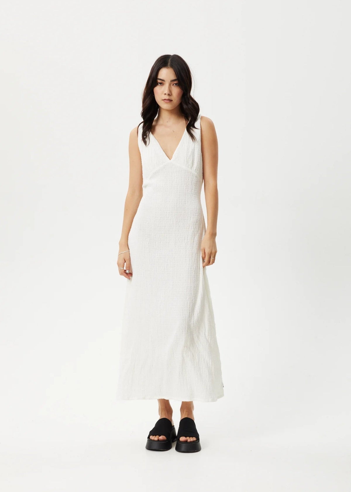Focus - Tully seersucker Maxi Dress - Margaret River Hemp Co