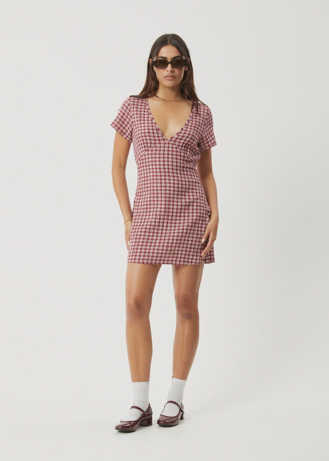 Hemp Base Mini Dress - Burgundy - Margaret River Hemp Co
