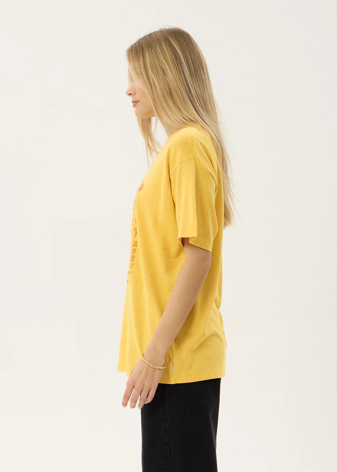 Holly-Oversized Tee-Mango - Margaret River Hemp Co