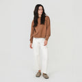 Ladies Crew Neck Sweatshirt - Coconut - Margaret River Hemp Co