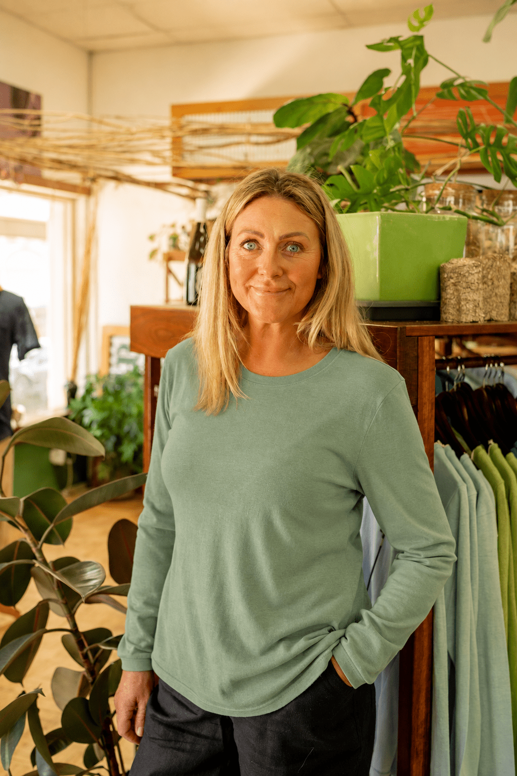 Ladies Hemp Long Sleeve Tee - Margaret River Hemp Co