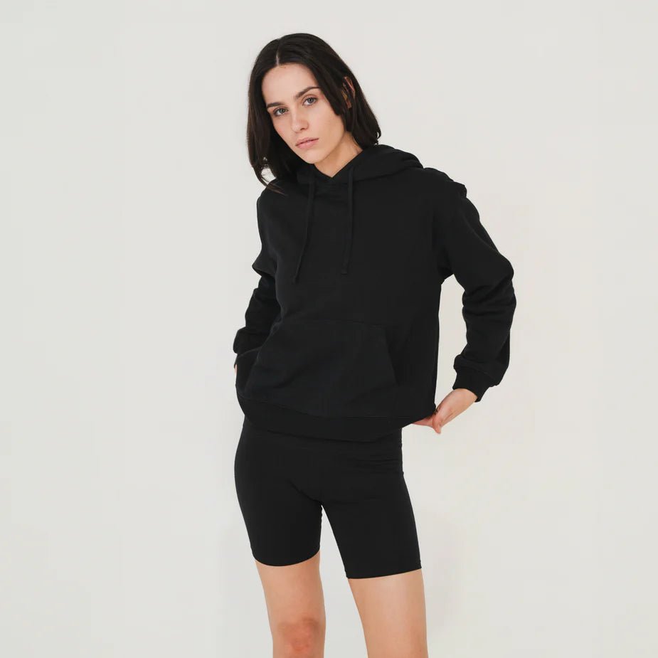 Ladies Hoodie - Black - Margaret River Hemp Co