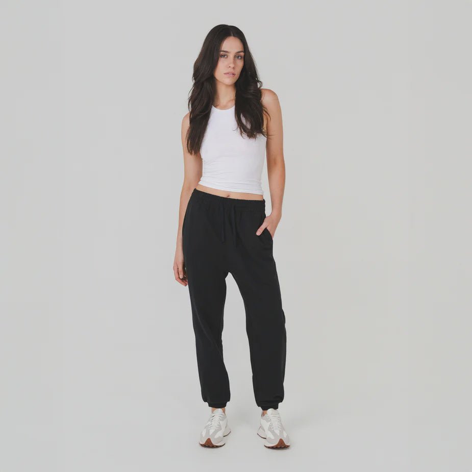Ladies Trackpants - Black - Margaret River Hemp Co