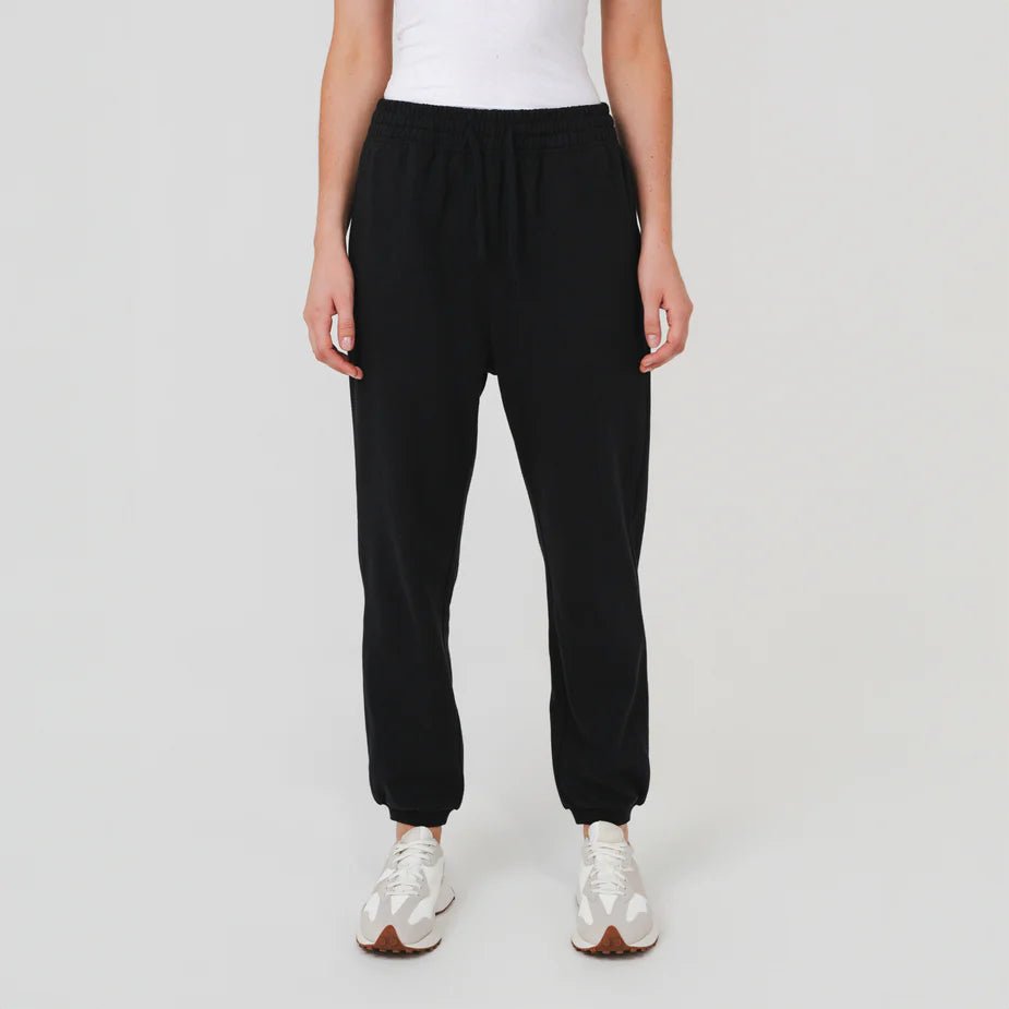 Ladies Trackpants - Black - Margaret River Hemp Co