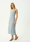 Lagoon Seersucker Dress - Blue - Margaret River Hemp Co