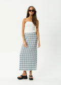 Lagoon Seersucker Skirt - Blue - Margaret River Hemp Co