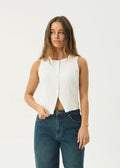 Lana Seersucker Top - Off White - Margaret River Hemp Co