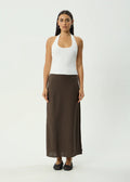 Lilo Maxi Skirt - Coffee - Margaret River Hemp Co