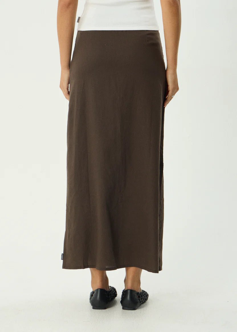 Lilo Maxi Skirt - Coffee - Margaret River Hemp Co