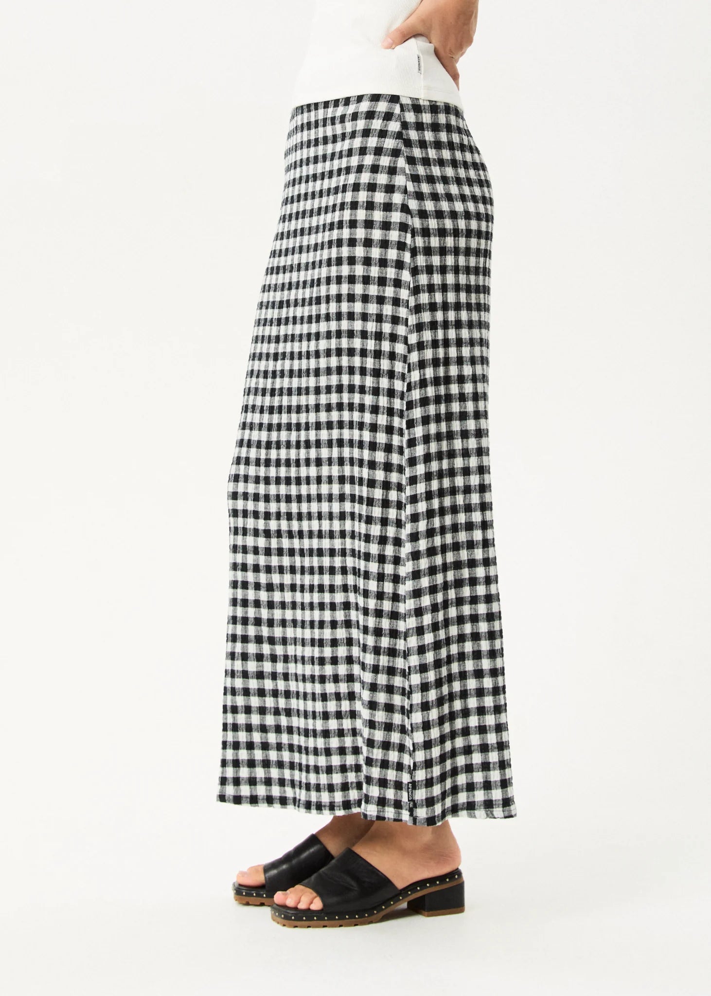 Maxi Skirt - Check - Margaret River Hemp Co