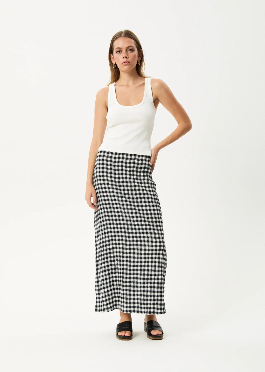 Maxi Skirt - Check - Margaret River Hemp Co