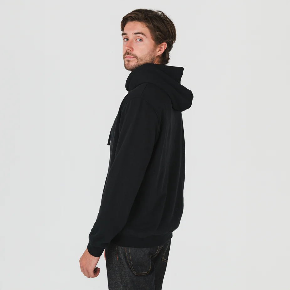 Men's Hoodie - Black - Margaret River Hemp Co