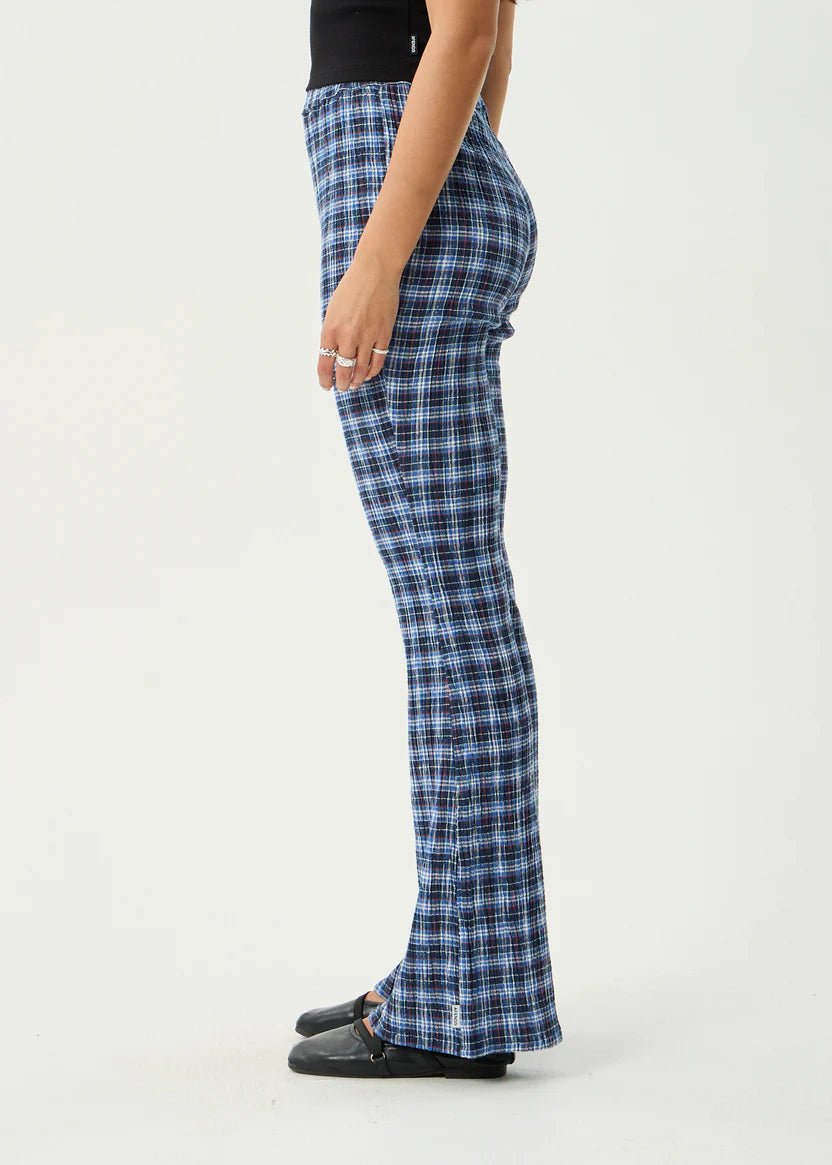 Mountains Seersucker Flare Pant - Margaret River Hemp Co